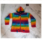 Nepal-Woolen-Jackets,-Kathmandu-Hippie-Woolen-Jackets,-Nepalese-Woolen-Rainbow-Jacket,-Himalayan-Woolen-Rainbow-Jacket,-Boho-Jackets
