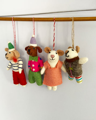 Felt-Ornaments,-Himalayan-Felt
