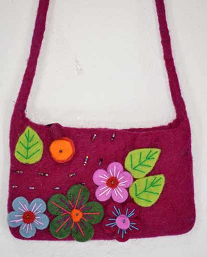 handmade felt bags