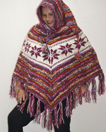 Woolen Multi Colored Ponchos