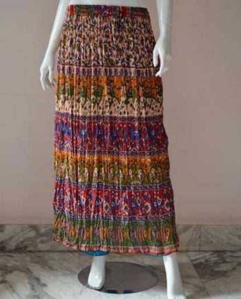 Full Length Wrinkled Skirts