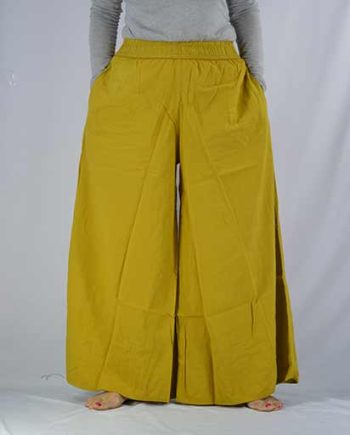 Enzyme Wash Cotton Palazzo Pants