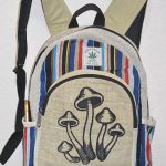 Mushroom-Print-Hemp-Backpack
