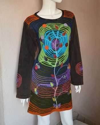 Ribbed Cotton Winter Dress