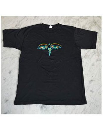 Buddha Eyes Embroidered T-Shirt