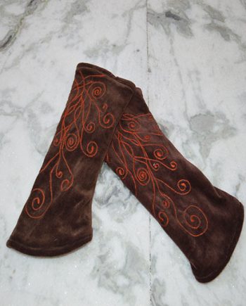 Velvet Embroidered Hand Warmers