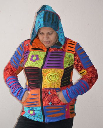 Patchwork Cotton Hoodies