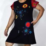 Printed Sleeve Cotton Dress