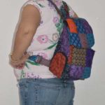 Many Patches Cotton Backpack