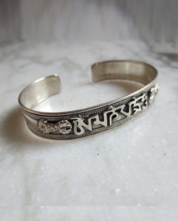 Tibetan White Metal Bracelets