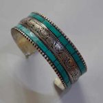 Nepalese White Metal Bracelet 1