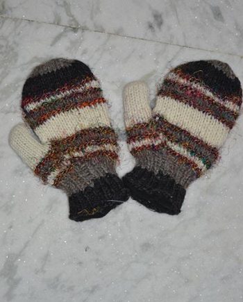Recycled Silk Woolen Mittens