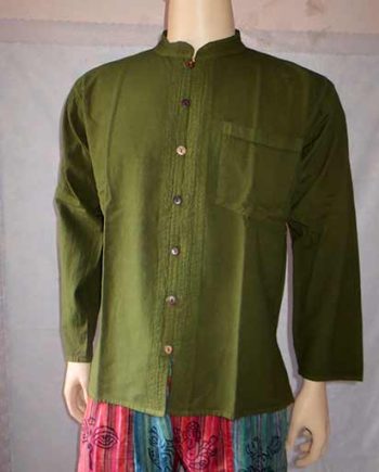 Enzyme Wash Cotton Men Shirts