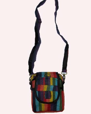 Rainbow Mini Cotton Crossbody Bag