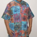 Tie Dyed Patchwork Cotton Shirts