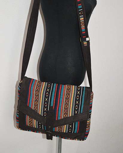 cotton shoulder bag