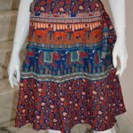 Short Cotton Wrap Skirt