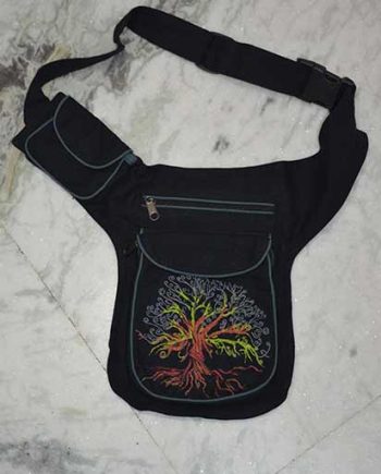 Printed Tree Cotton Belt Bags
