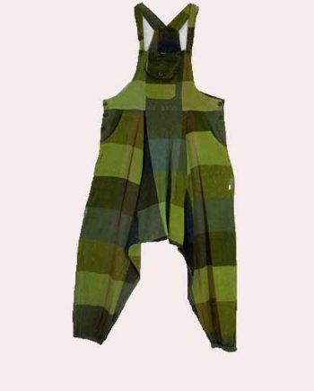 Patch Fabric Cotton Dungarees