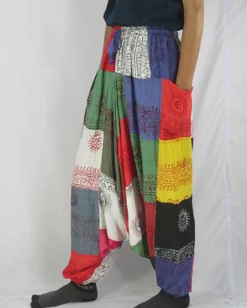 Afghani Patch Cotton Trousers