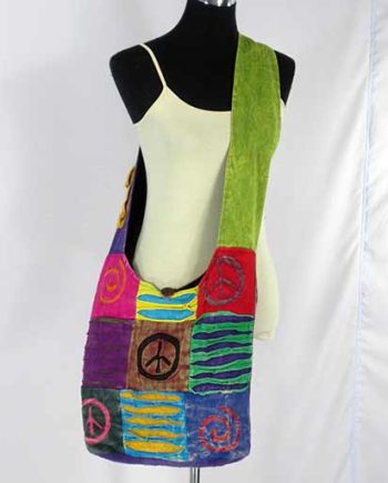 Peace Sign Cotton Jogi Bags