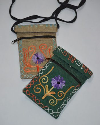 Embroidered Cotton Purses