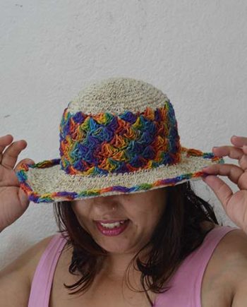 Rainbow Rim Hemp Cotton Hats