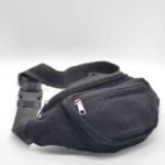 Black Cotton Belt Bags