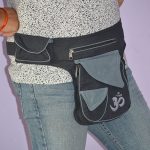 OM Embroidery Cotton Belt Bags