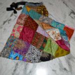 Patch-Silk-Wrap-Skirts