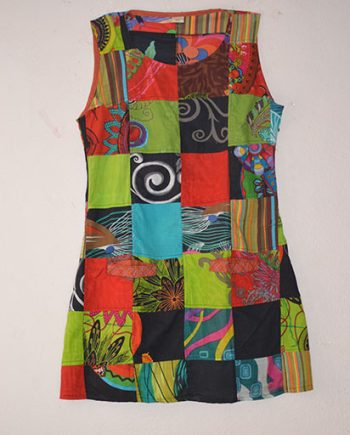 Fully Patchwork Cotton Dress