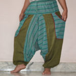 Two Fabric Patch Cotton Trouser