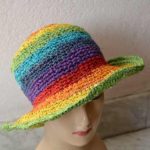 Handmade Rainbow Hemp Hats