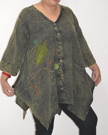 Womens Loose Cotton Tops