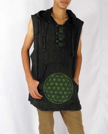 Enzyme Washed Cotton Hood Kurtha