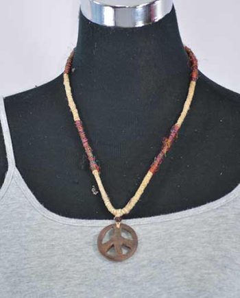 Recycled Silk Hemp Necklace