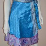 Short Silk Wrapper Skirts