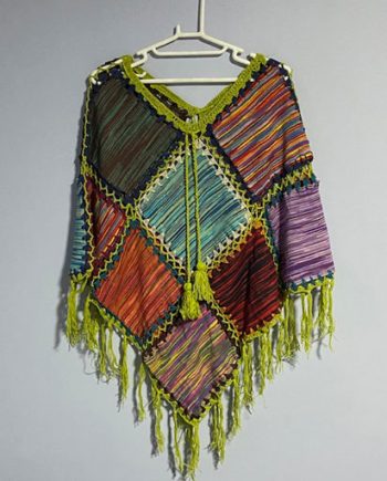 Full Patchwork Cotton Ponchos