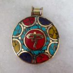 Handcarved Buddha Eyes Metal Pendents