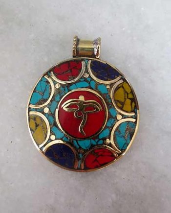 Handcarved Buddha Eyes Metal Pendents