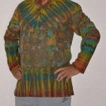 Men Tie Dyed Cotton Kurthas