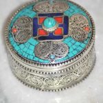 Hand Made Metal Trinket Box
