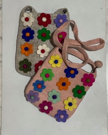 Twelve Flowers Child Felt Bags
