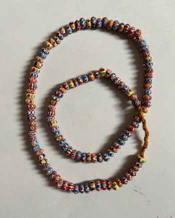 Chevron Glass Bead Necklace