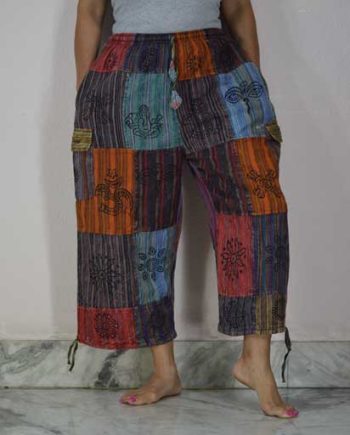 Three Quarter Cotton Patch Pants