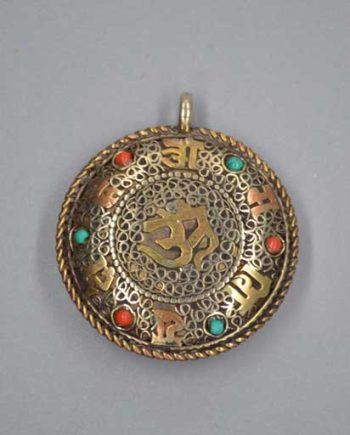 Himalayan Hand Carved Metal Pendents