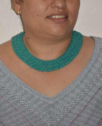 Handmade Glass Bead Pote Choker