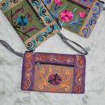 Embroidered Jute Purse