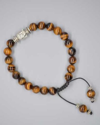 Buddha Face Tiger Eye Bracelet