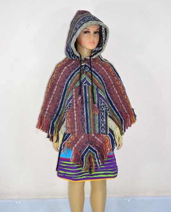Brushed Cotton Child Hood Poncho